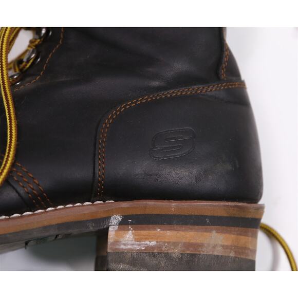 Skechers Cascades Logger Boots Men Work Oil Resistant Lug Sole US 13 - Picture 12 of 13